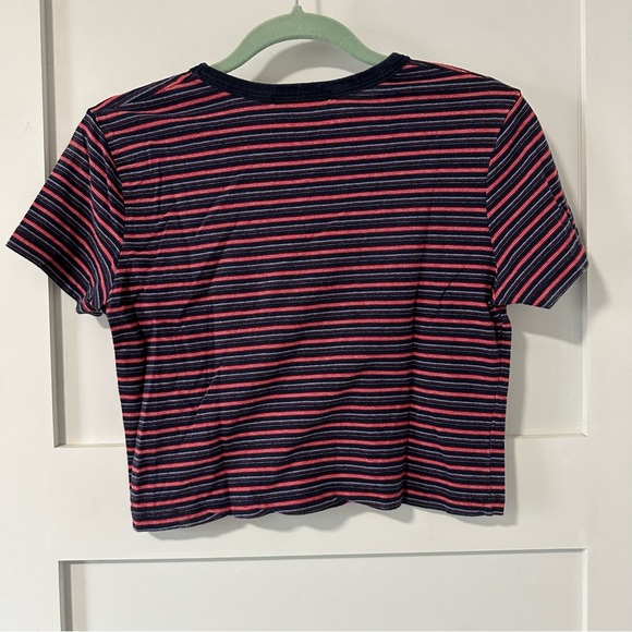 Brandy Melville Striped Cropped Tee - Picture 5 of 5